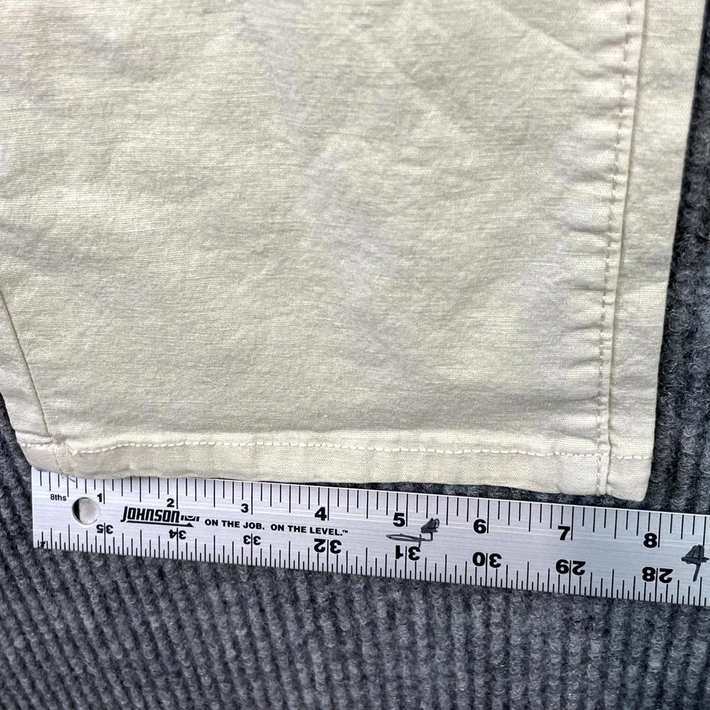 Tailor Vintage Chino Pants Men's 33x32 Beige Comfort Stretch Slim Fit Streetwear